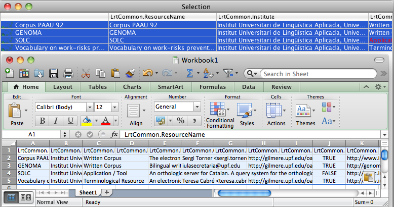 Editing data in an External editor