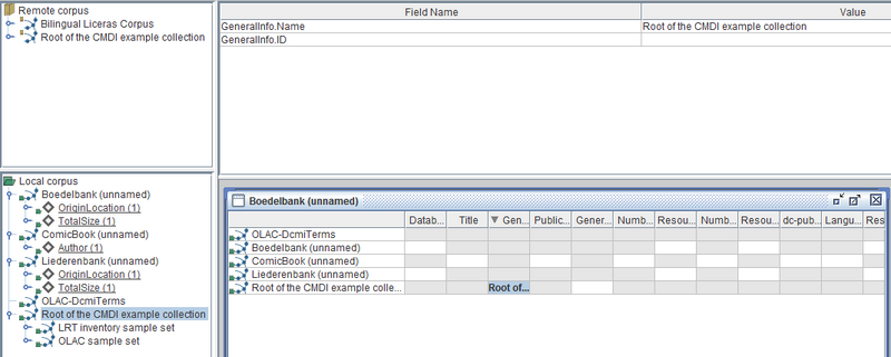 Track Table Selection inTree