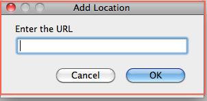 Adding a Remote Location to the Remote Corpus tree
