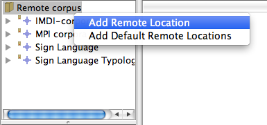 Adding a remote location