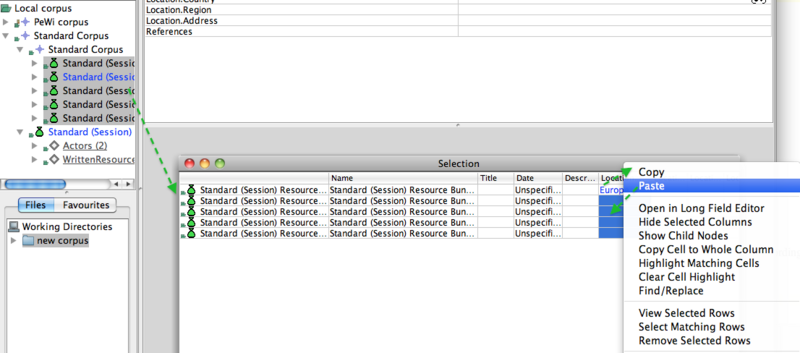 Pasting data into multiple cells