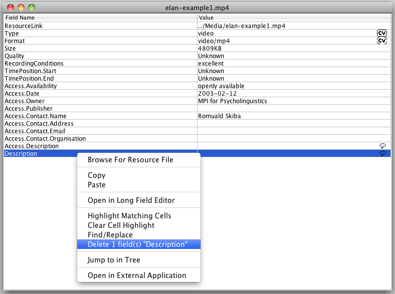 Delete field from single instance