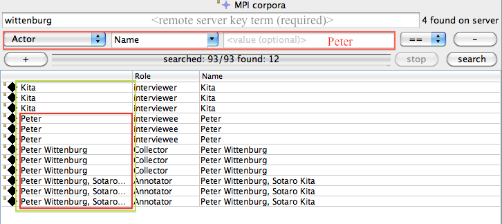 Searching Remote Corpus