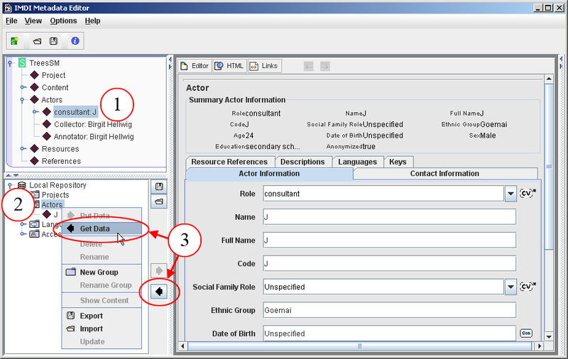 Store in repository: Get Data