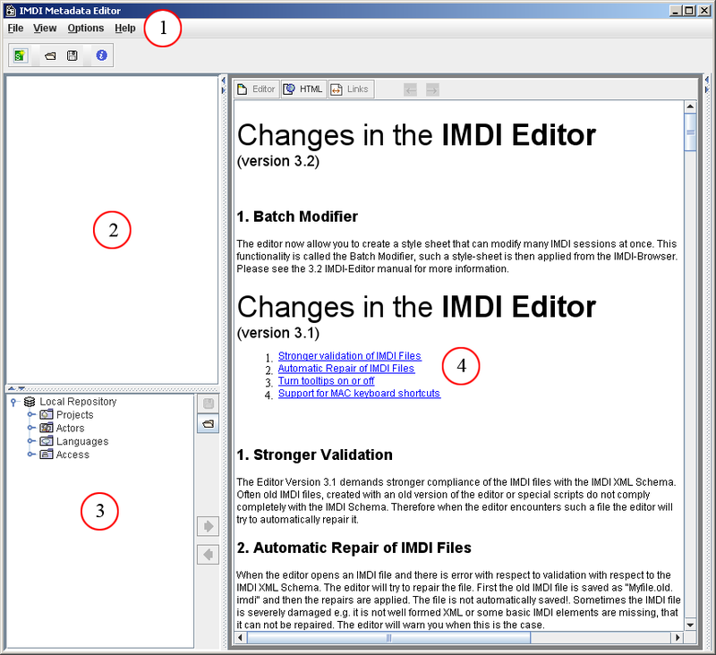 IMDI Metadata Editor