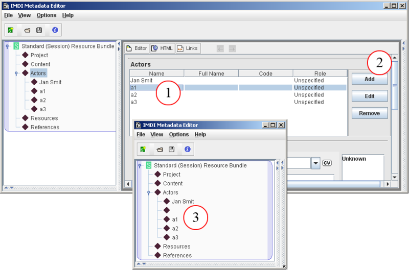 Add a subnode in Content panel