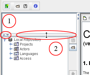 Change panel size