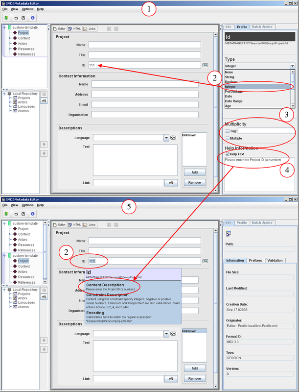 Creating and using a profile