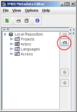 Import button