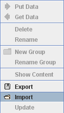 Right click and Import