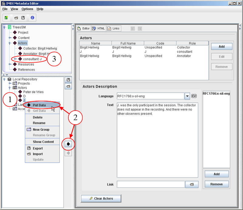 Put Data from repository