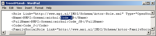 Saved code