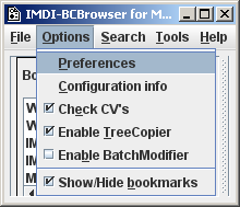 Options Menu