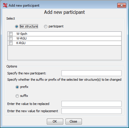 Add New Participant