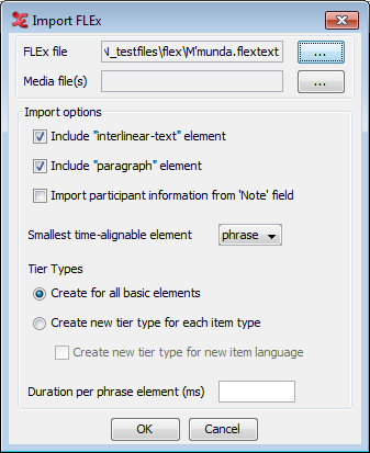 Import FLEx file