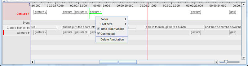 The context menu