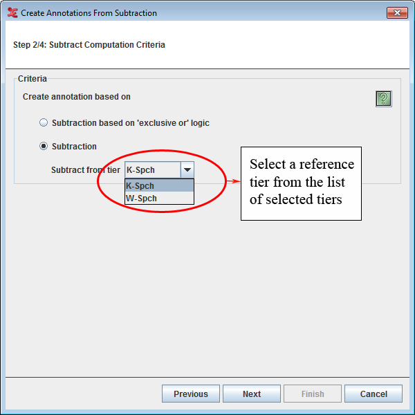 Subtract Computation Criteria