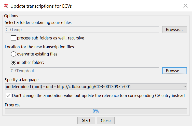 Update transcriptions based on ECV's