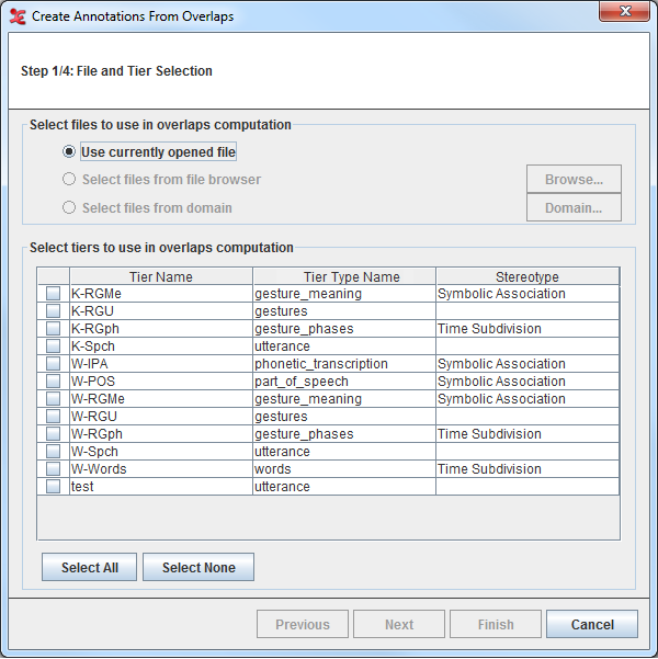 Create annotations from overlaps