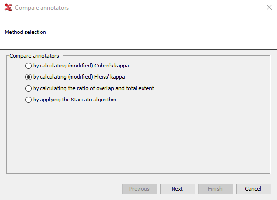 1. Method selection