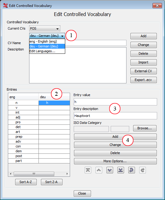 Edit CV Languages 4