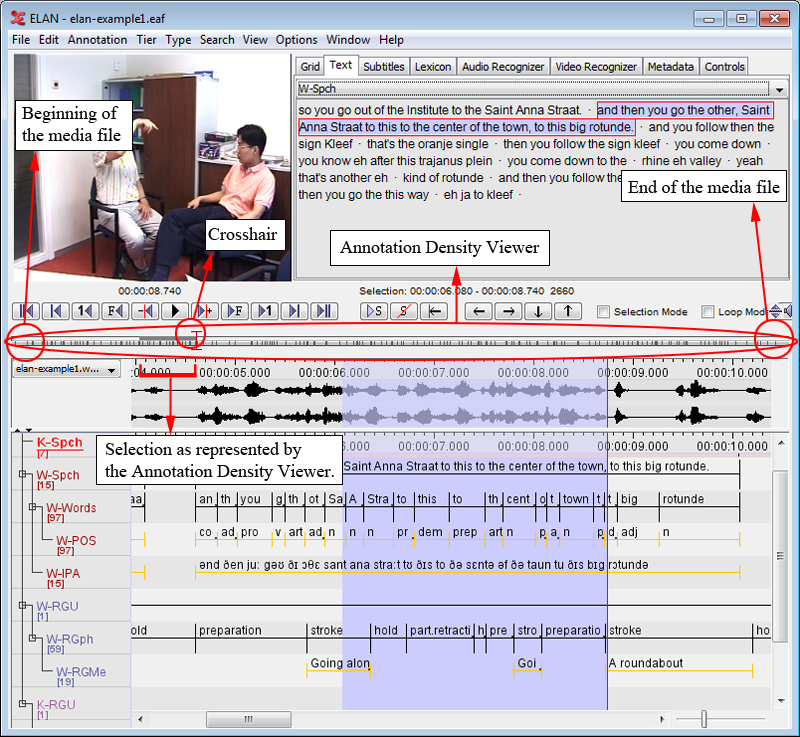 Annotation density viewer