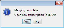 Open new transcription