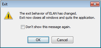 Exit behavior