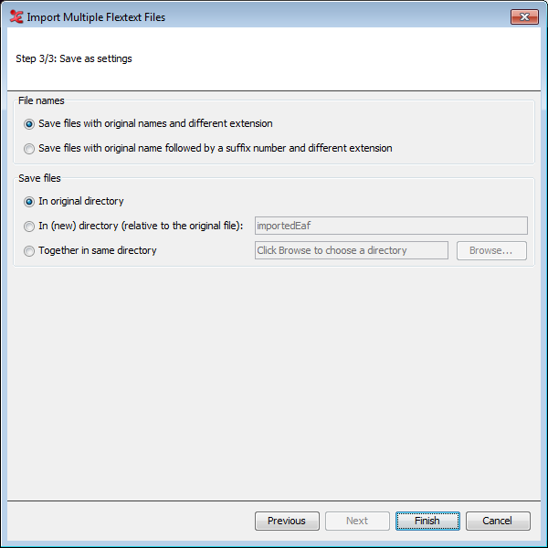 Save as Settings