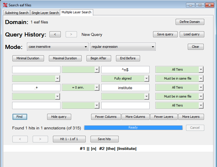 Multiple Layer query