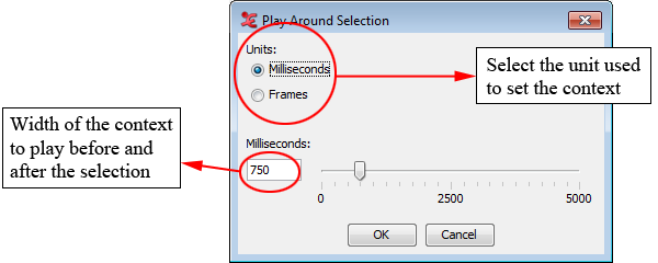 Play around selection