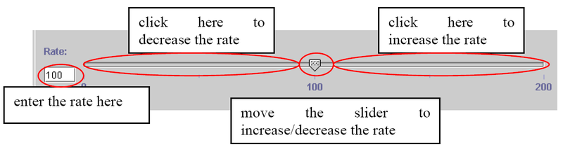 Playback rate