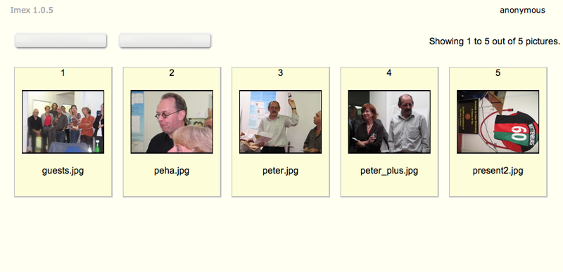 The Image Browser in thumbnail view