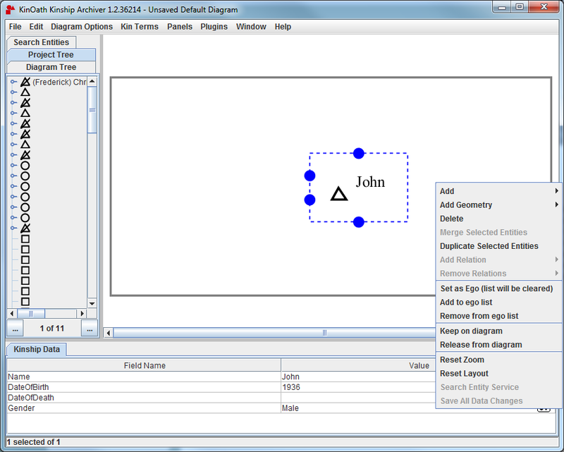 How to create entities