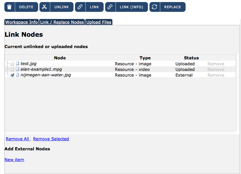 Linked external nodes