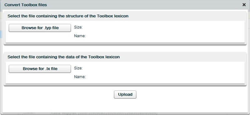 Converting Toolbox files to LEXUS