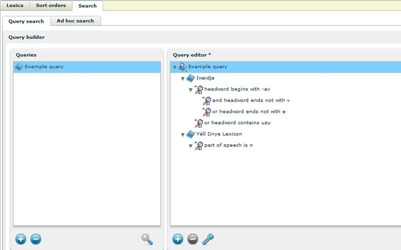 An example of a query