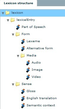 An example of a user defined LEXUS structure