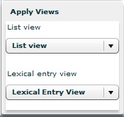The Apply Views window