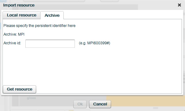 Importing multimedia from the MPI archive