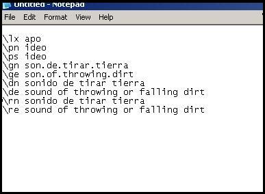 An example of an entry in a Data File.