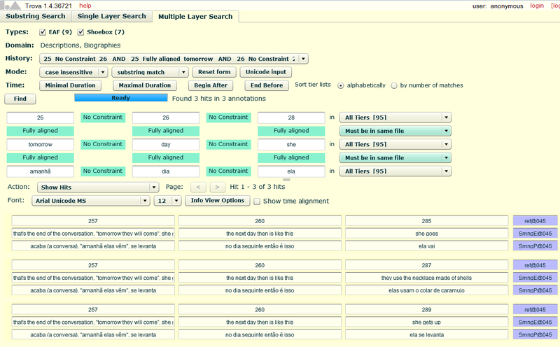 Results of Multiple Layer Search