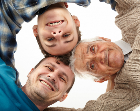 Three people
