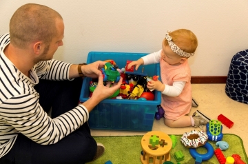 How is a child's speech influenced by what it hears?