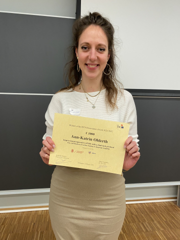 Ann-Katrin Ohlerth wins BCN Dissertation Award