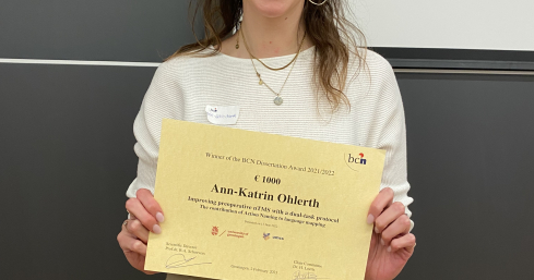 Ann-Katrin Ohlerth wins BCN Dissertation Award