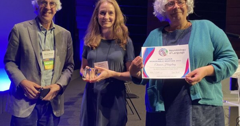 Eleanor Huizeling awarded Honorable Mention at 15th Annual Meeting of Society for Neurobiology of Language 