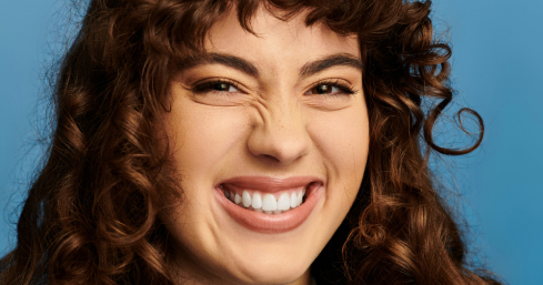 Facial expressions: nose wrinkle talking