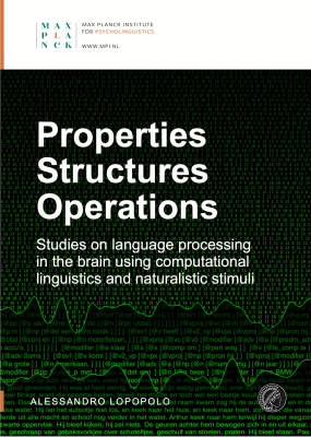 On Tuesday 12th of January 2021, at 14.30, Alessandro Lopopolo will defend his thesis entitled "Properties, Structures, and Operations: Studies on language processing in the brain using computational linguistics and naturalistic stimuli". Thumbnail