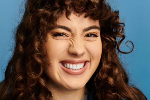 Facial expressions: nose wrinkle talking